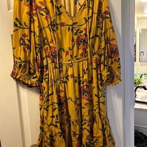 Knox Rose Yellow Floral Mini Dress